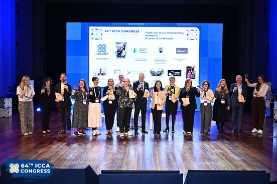 Zeremonie der Jubilare beim ICCA-Kongress | © Congress Messe Innsbruck / ICCA Zeremonie der Jubilare beim ICCA-Kongress | © Congress Messe Innsbruck / ICCA